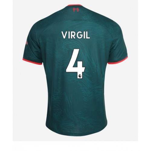 Dres Liverpool Virgil van Dijk #4 Rezervni 2022-23 Kratak Rukav